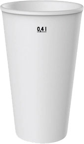 62041 Laborbecher Hartpapier 400 ml weiß (62041)